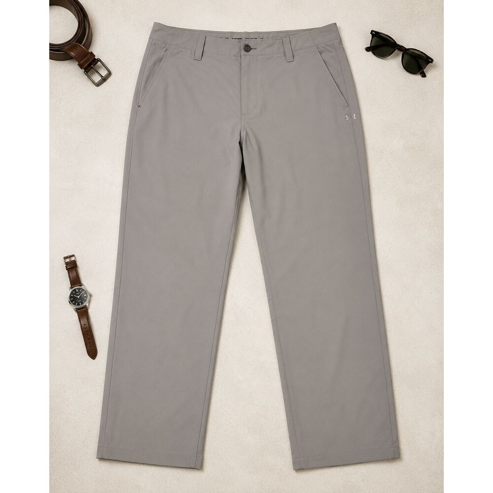 Under‎ Armour Men’s Pants 36x32 Gray Stretch Straight Leg Performance